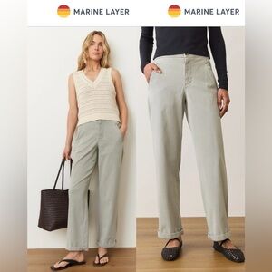 Marine Layer Green Saturday Pant